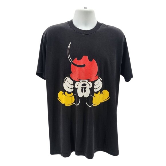 Vintage Disney Mickey & Co Adult One Size Shirt Single Stitch Mickey Mouse Retro - Picture 1 of 12
